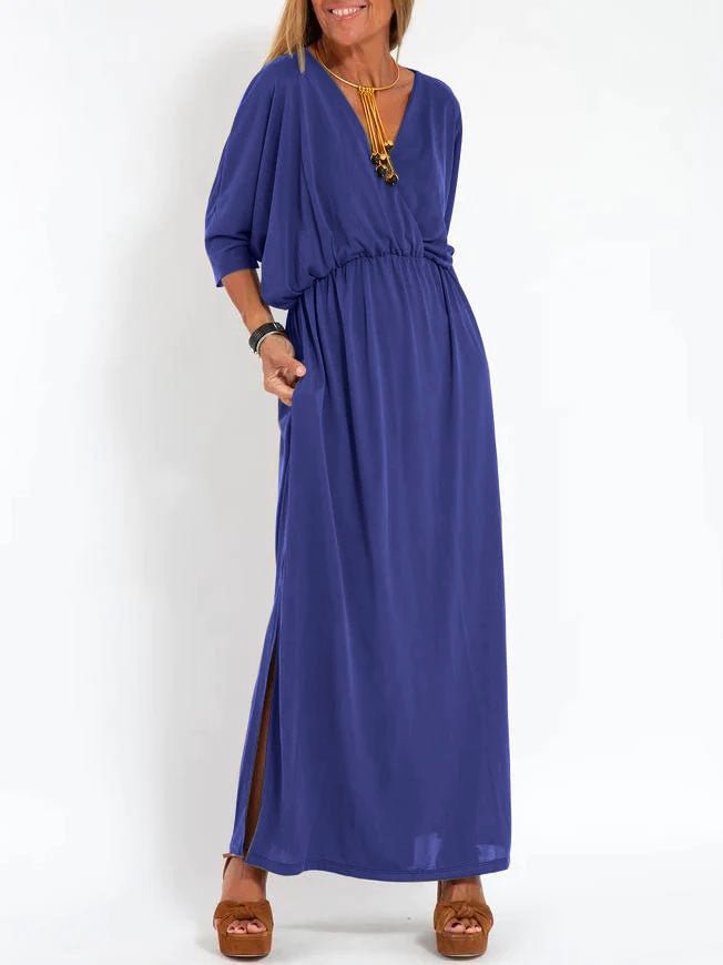 Lucia - Lange Sommerkleid aus Baumwolle