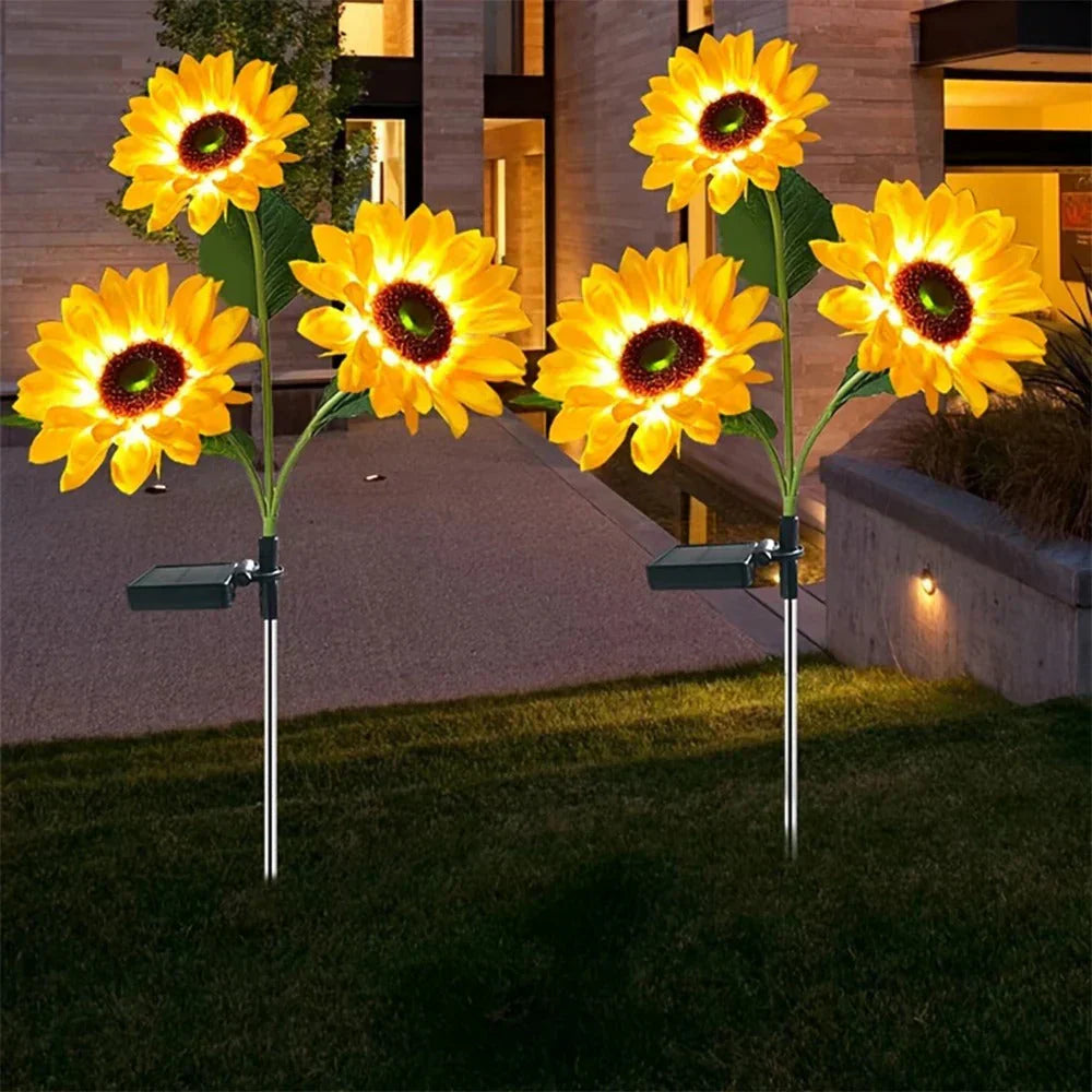 SunnyBloom – Solarbetriebene Gartenlampe für Sonnenblumen