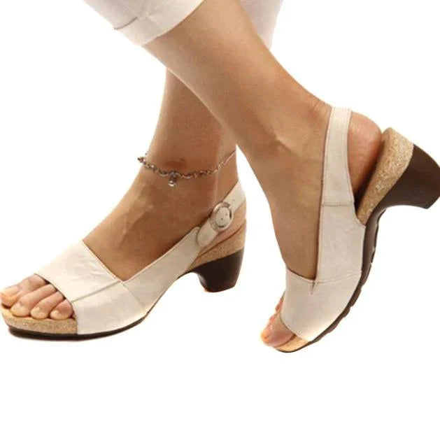 Claudia - Verstellbare Sandalen mit Schnalle im Slingback-Design