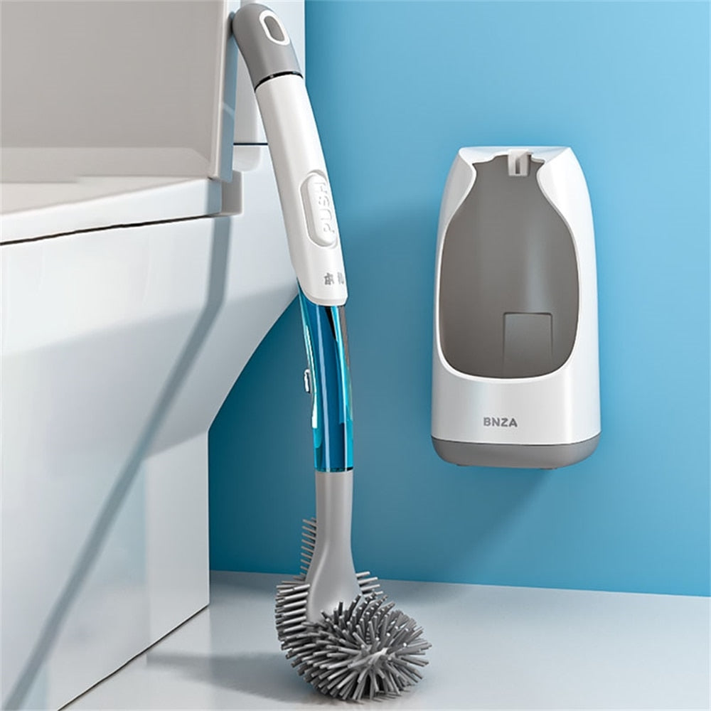 CleanEase – Selbstreinigende Toilettenbürste mit Spender