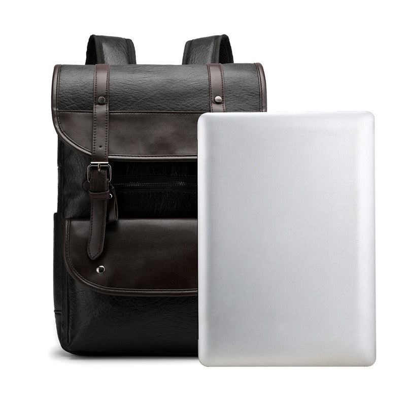David - Vintage-Rucksack mit Schnallenverschluss