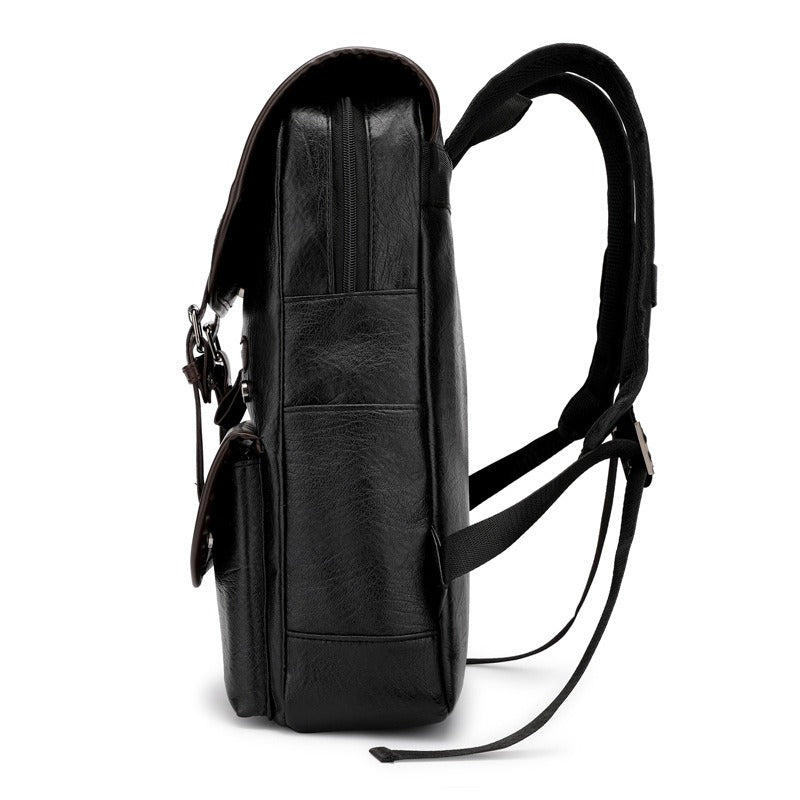 David - Vintage-Rucksack mit Schnallenverschluss