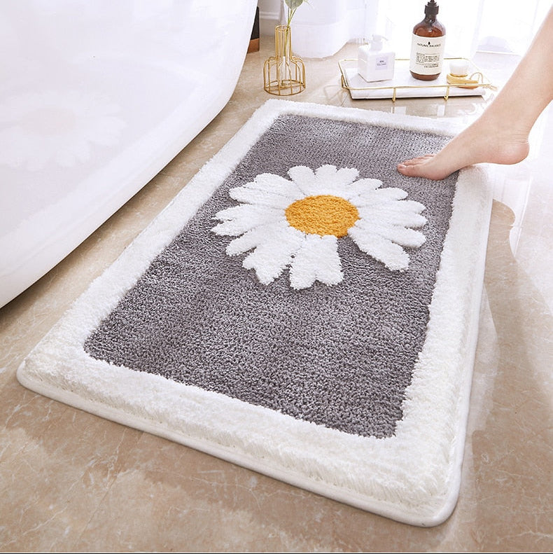 PetalPlush - Weiche Blumen-Badematte für einen gemütlichen Touch