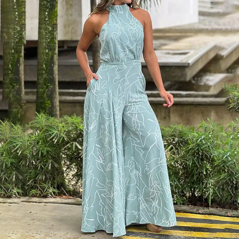 Kira - Jumpsuit mit Halterneck ohne Ärmel
