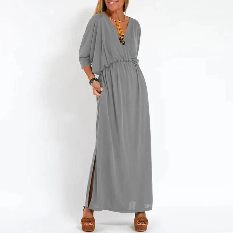 Lucia - Lange Sommerkleid aus Baumwolle