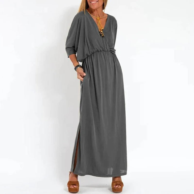 Lucia - Lange Sommerkleid aus Baumwolle