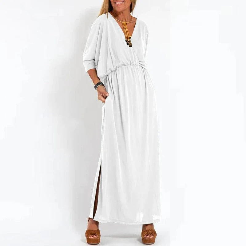 Lucia - Lange Sommerkleid aus Baumwolle