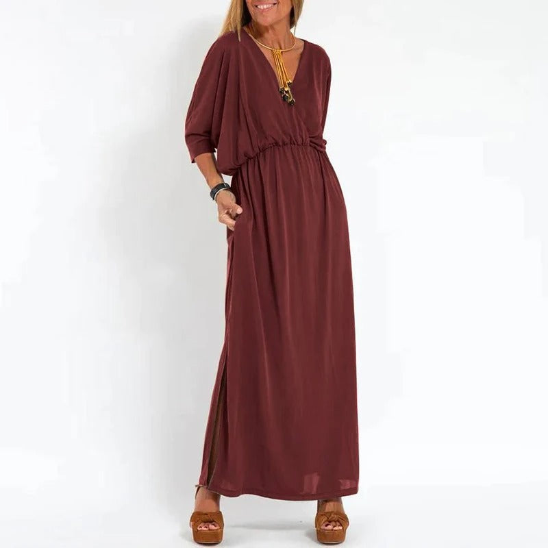 Lucia - Lange Sommerkleid aus Baumwolle