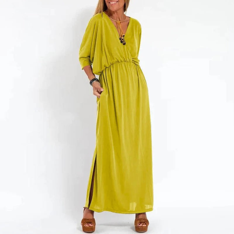Lucia - Lange Sommerkleid aus Baumwolle