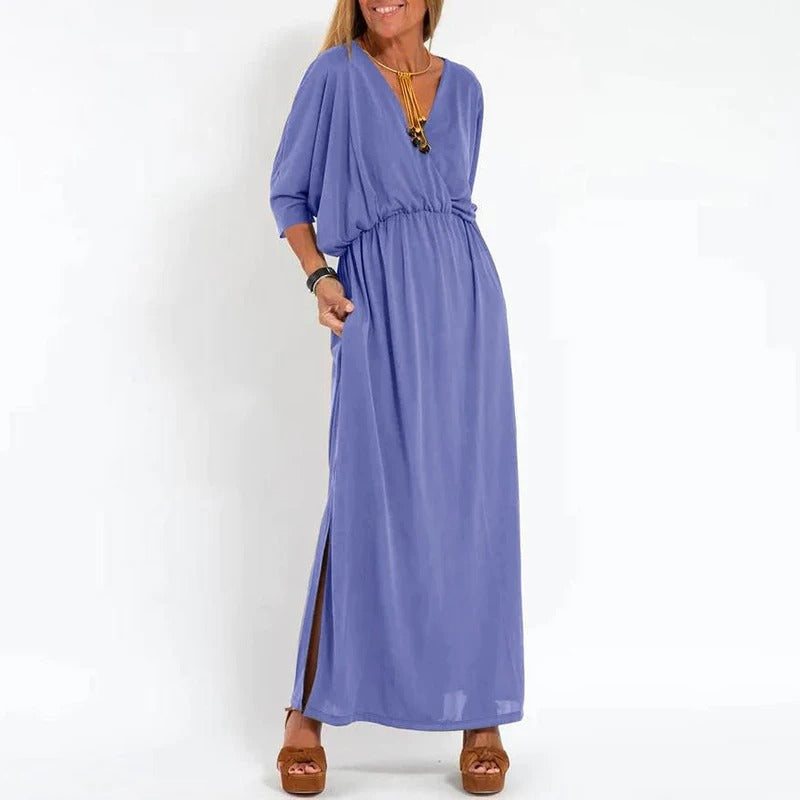 Lucia - Lange Sommerkleid aus Baumwolle