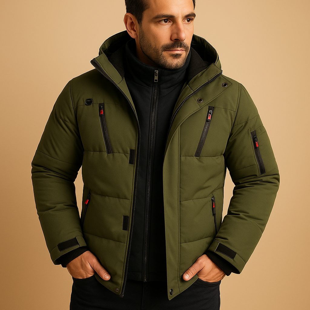 Wasserfeste Winterjacke mit warmem Futter für Herren | Joris