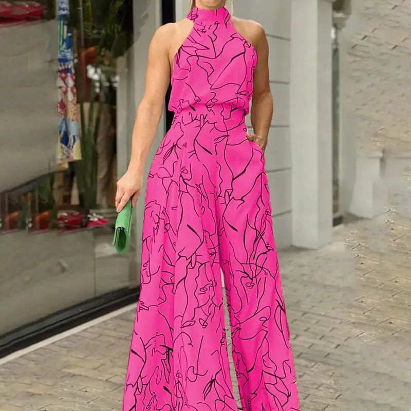 Kira - Jumpsuit mit Halterneck ohne Ärmel